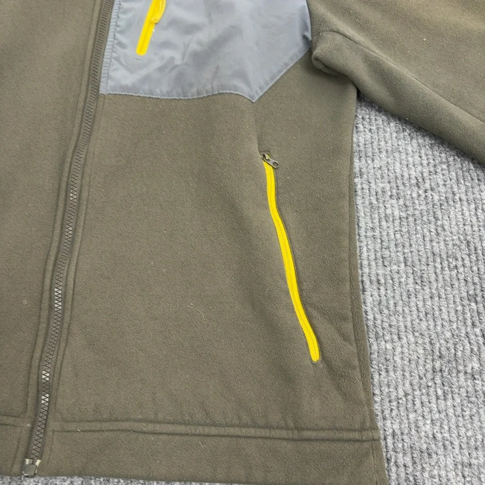 The‎ North Face Jacket Mens M Olive Green Polyester Full Zip Fleece Gorpcore